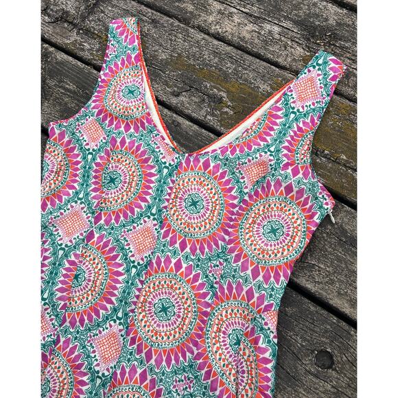 HD in Paris Anthropologie Summer 100% Cotton Fit and Flare Dress, Size 6 - Picture 4 of 7